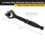 Titan 1/4" Drive - Swivel Head Micro Ratchet - Black - 11313