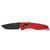 SOG Aegis AT Tanto 3.13" Folding Pocket Knife (Rescue Red & Indigo) - 11-41-08-41