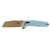 SOG Diverge XR 3" Sheepsfoot Folding Pocket Knife (Light Blue/Gold) - 12-02-02-43