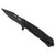 SOG SEAL FX Partially Serrated 4.3" Fixed Blade Knife (Black) - 17-21-01-57