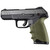 Hogue HandAll Beavertail Grip Sleeve for Full Size Ruger Security-9 (OD Green) - 17701
