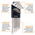 Bondhus Plated Balldriver Metric/SAE Ball End HEX L-Keys Double Set (22 Piece) - 20399