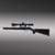 Hogue Ruger 10/22 Hard Nylon Stock with 0.920 Diameter Barrel Channel (Black) - 22110
