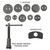 OEM Tools Disc Brake Tool Kit (12-Piece) - 27111