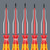 Wera VDE Insulated Screwdriver Set (7-Piece Set) - 5136022001