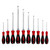 Wiha SoftFinish Extra Heavy Duty Slotted/Phillips Screwdriver Set (10 Piece Set) - 53099