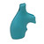 Hogue S&W J-Frame OverMolded Rubber Bantam Style Grips with Finger Grooves (Aqua) - 61004