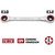 Powerbuilt Ratcheting Double Box-End E-Star Wrench - E10/E12 - 641760