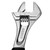 Bahco 12" ERGO Rubber Handle Central Nut Adjustable Wrench with Chrome Finish - 9073 RC US