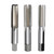 DRILL AMERICA 3/8"-16 Size High-Speed Steel Hand Threading Tap (3 Piece Set) - DWT54587