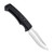 Field Knife Fixed 4" Satin Plain Clip Point Blade Thermoplastic Rubber Handles GRN Sheath - FK1001-CP