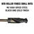 DRILL AMERICA 15/16" Reduced Shank HSS Black & Gold KFD Drill Bit 1/2" Shank 3-Flat Shank - KFDRSD15/16