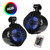 Power Acoustik Marine 8" 2-Way Wakeboard Speakers with RGB LED Illumination - Black (Pair) - MWT-80BL