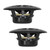 Pyle Marine 6.5 Dual Cone Speakers (Black) - PLMR61B