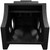 QPower "QBOMB" 07 - 13 GMC/Chevy Crew Cab Center Console Single 12" Vented Empty Woofer Enclosure - QBGMC-CC-07