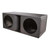 Qpower QBOMB Dual 12" Ported HP (Horn Ported) Enclosure - QBOMB12HP