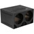 QPower QBOMB Dual 12" Turbo-Ported Empty Woofer Box - QBOMB12TB