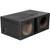 Qpower Dual 12" Vented Extra Large SPL Woofer Box "Q Bomb" - QBOMB12VL