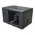 Qpower Single 12" Bomb BoxSquare Ported Square Woofer opening - QBOMB12VLSINGLESQ