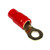 RING TERMINAL 4GA. 10PCS. GOLD;RED SLEEVE;XSCORPION - RT4R