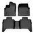 Smartliner Floor Liners Front/2nd Row 20222025 Toyota Tundra Crewmax Cab (Black) - SA0593/B0593