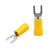 XScorpion Spade Terminals - #10 10/12ga. - Yellow (100 pack) - ST10Y