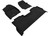 3D Mats - 17c F250/350/450/550 Crew Cab Bench Seats Row 1&2 Floor Mat Black - L1FR16104709