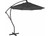 California Umbrella - Bayside Series 9ft Crank Lift Alum Cantilever Umbrella In Black Olefin - BA908117-F32
