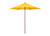 California Umbrella - Mow Series 9ft Push Open Pin Stop No Tilt Steel Umbrella In Yellow Polyester - MOW906202-P57