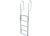 Extreme Max - Premium Alum Sliding Retract Dock Ladder For Pool Lake Hot Tub 5step Model W/extra Wide 18in Steps - 3005.3464