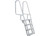 Extreme Max - Deluxe Flip Up Dock Ladder 4step Welded Steps - 3005.3913