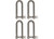Extreme Max - Long D Shackle 1/4 Stainlessbulk 4pk - 3006.8201.4