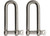 Extreme Max - Long D Shackle 5/16 Stainlessbulk 2pk - 3006.8204.2