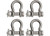 Extreme Max - Bolt Type Anchor Shackle 5/8stainless Bulk 4pk - 3006.8381.4