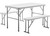 Heng's - Collapsible Table W/2foldable Bench Chairs - HG-5421-639