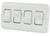 JR - Quad Rocker Switch Assembly W/bezel White - 12331