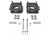 Maxtrac Suspension - 0721 Tundra 4wd Front Steel 2.5in Lift Strust Spacers W/diff Drop(pair) - 836725-4
