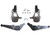 Maxtrac Suspension - 21c Escalade 2in/4in Lowering Kit W/ Front Spindlessensor Brackets& Rear Control Arms Black - KS330824-AR