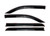 Putco - 19c Ram 1500 Crew Cab 4 Pc Black Tinted Element Window Visors - 580071