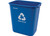 Raxwell Industries - Recycling Wastebasket 7 Gal Blue W/ No Lid 10 Per Case - RMW2003BL