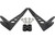 Rigid Industries - Jeep Jk  10in E/srseries Bar Hood Mount Kit - 40332