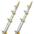 Taco Marine - Aluminum Teleoutrigger Pole11/2in X 15ft Silver/gold - OT-0541VEL15-HD