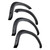 Tyger Auto - 0918 Ram 1500 (excl R/trebelwarlock)blk Ruggedtxt Pocket Style Fender Flare Set4 Piece - TG-FF8D4147