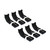 Raptor - Slide Track Black Thermoplastic Bracket Coverstrimming Required For Custom Fit Set Of 6 - RB-BKC6