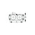 Sea-Dog, 426021, Front Mount Socket Panel, A: 1-7/8", C: 1-1/8", Black, Holes: 1, #8 FH - 426021-1