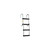 Garelick EEz-In Removable 4 Step Folding Pontoon Boarding Ladder - 12350-21