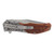 Smith & Wesson Unwavered Recurved Assisted Open Pocket Knife with Engraved Rosewood Handle - 1193150