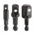 Titan Impact Stubby Socket Adapter Set (3 Piece) - 12061