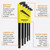 Bondhus Balldriver Stubby SAE Ball End HEX L-Keys: 0.050" to 3/8" (13 Piece) - 16537
