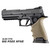 Hogue HandAll Beavertail Grip Sleeve Full Size Sig Sauer P320 (Flat Dark Earth) - 17603